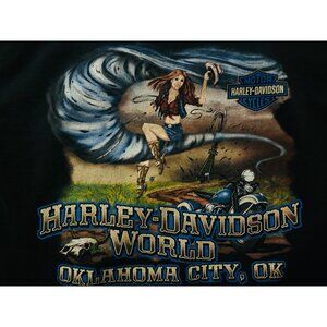 Harley-Davidson H-D T-Shirt Freedom Ain’t Quiet Sexy Cowgirl Oklahoma City 2011
